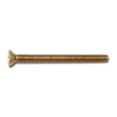 #4-40 x 1-1/4″ Brass Slotted Flat Head Machine Screws (24 pcs.)