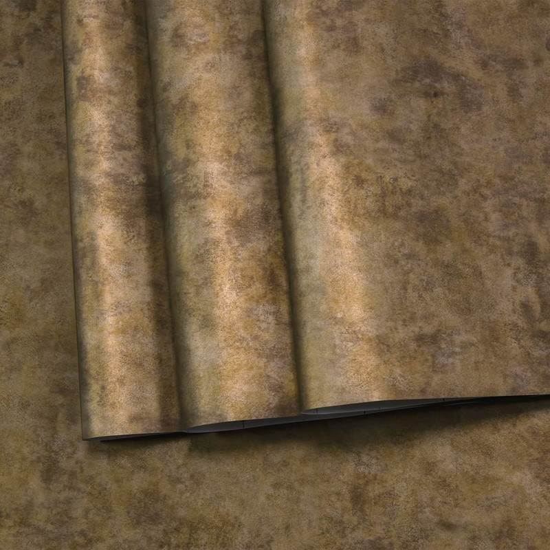 Copper Wall Paper Peel and Stick Modern Removable Concrete Wallpaper Gold/Bro... gallery