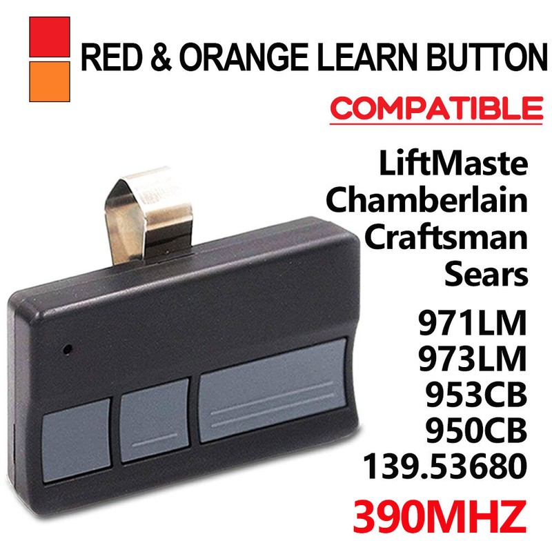 Remote Control Replacement For LiftMaster Garage Door Opener 41A5021 390MHZ