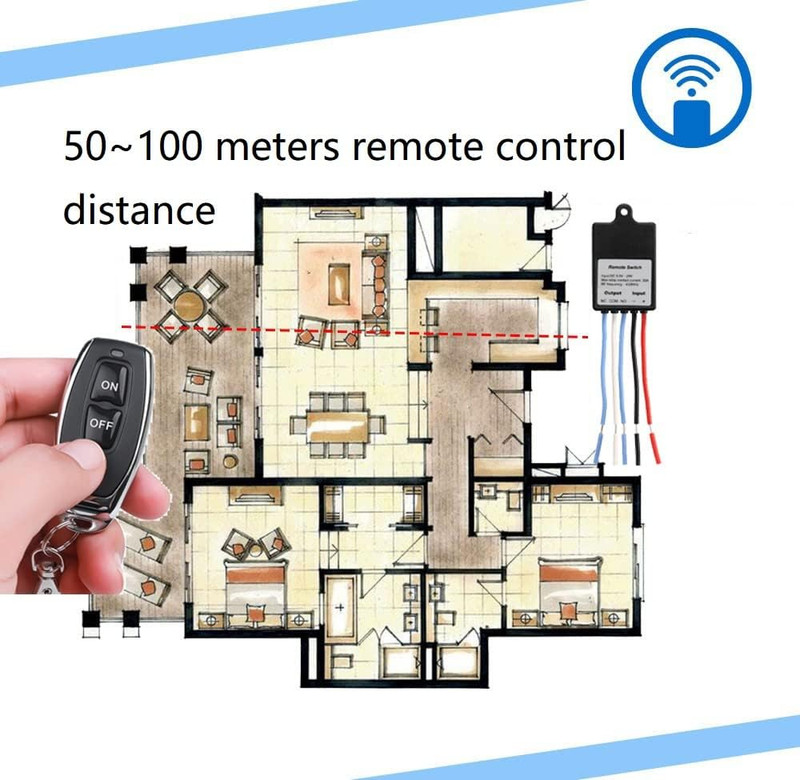 Mini Wireless Remote Control Switch DC 6V 12V 24V 36V 60V 1 Channel RF Relay gallery