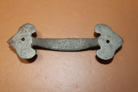Classic Cast Iron Pull Handle - Raw Metal, 6 7/8 inch, HW-14