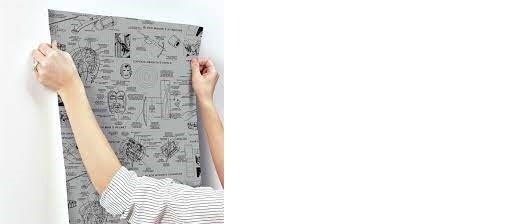 (2) Marvels DI0936 Heroes Schematics Wallpaper Gray/Black gallery