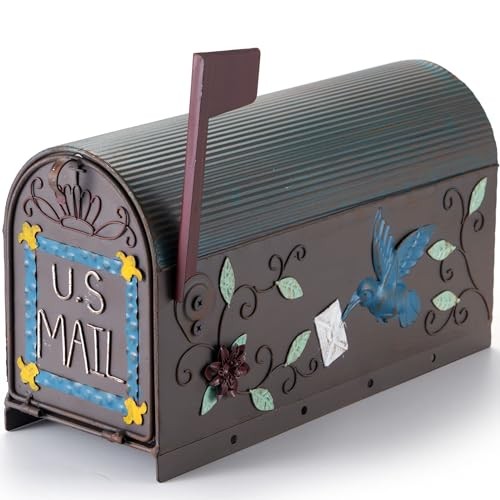 Heavy Duty Mailboxes for Outside, Post Mount Mailbox,Decorative Mailboxes