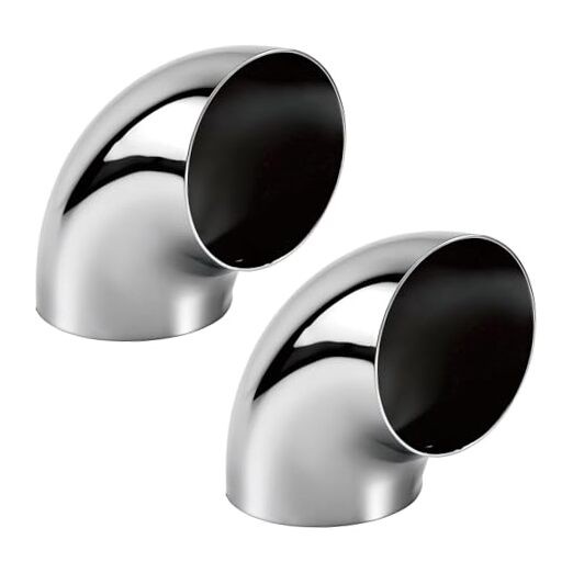 2PCS Stainless Steel Elbow 3.5″ 90° Mandrel Bend Elbow 3.5″ 90° (2 Pack)