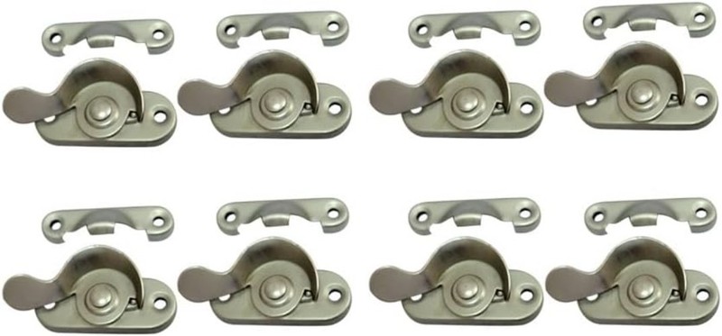 Sliding Window Security Lock, Aluminum, White, 4 Pack gallery