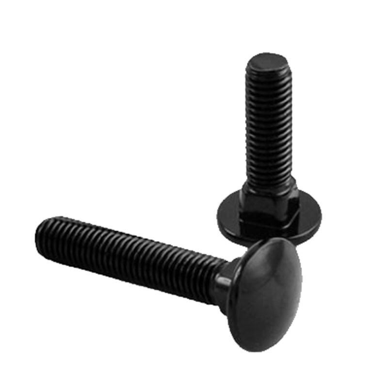 25pcs M3 Carriage Screws Half Round Head screw Bolts Thread Nails SUS304 BLACK