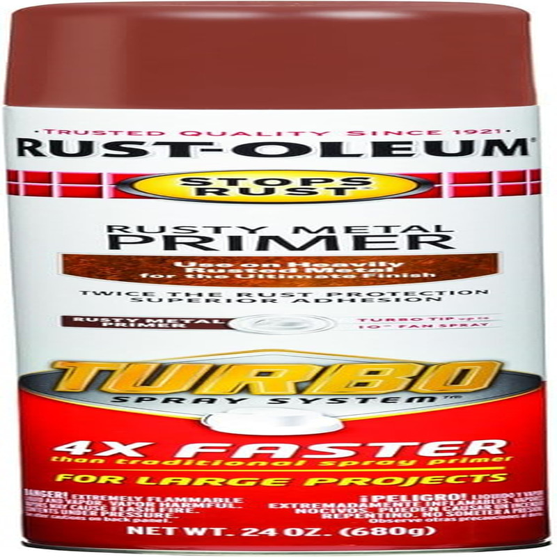 353346-6PK Stops Rust Turbo Spray System Rusty Metal Primer Spray, 24 Oz, 6 Pack