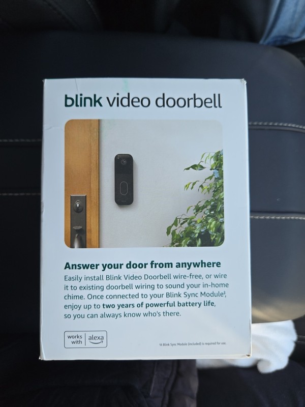 Blink Smart Video Doorbell Camera System Wireless Battery Operated W Sync Module gallery
