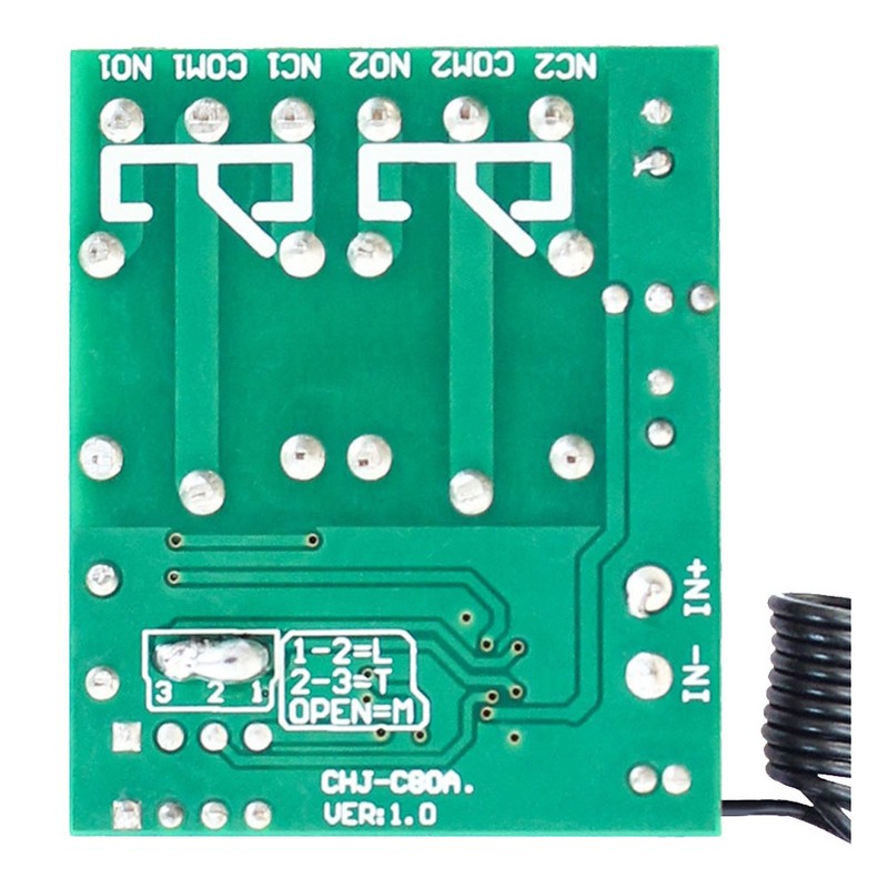 DC12V 2CH Relay Receiver Wireless Remote Control Switch Module RF Transmitters gallery
