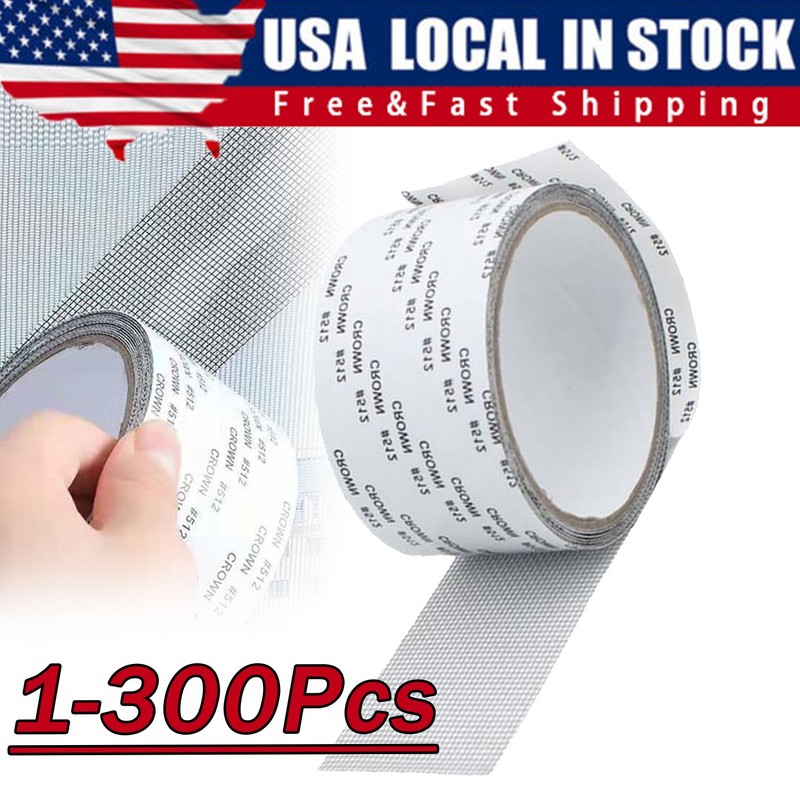 Screen Patch Repair Kit Window Repair Tape Fiberglass Covering Mesh Tool 5*200cm