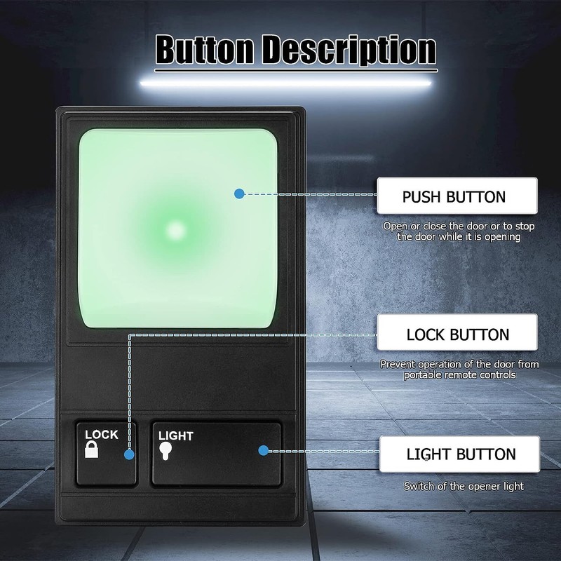 For Liftmaster 41C494 Wired Remote Multi-function Wall Mount Wall Control Panel gallery