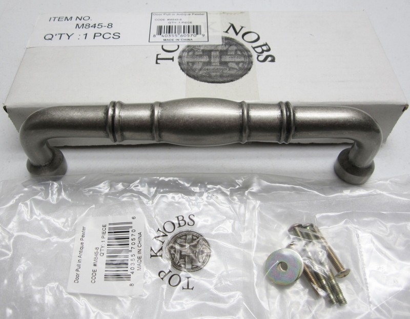 NEW Top Knobs NORMANDY 8″ c-c HANDLE APPLIANCE DOOR PULL, Antique Pewter Finish