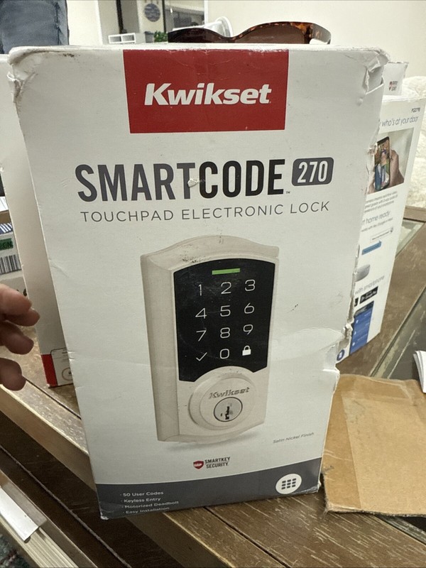 Kwikset SmartCode Electronic Touchpad SmartKey Deadbolt Lock - ‎9270TRL-15S