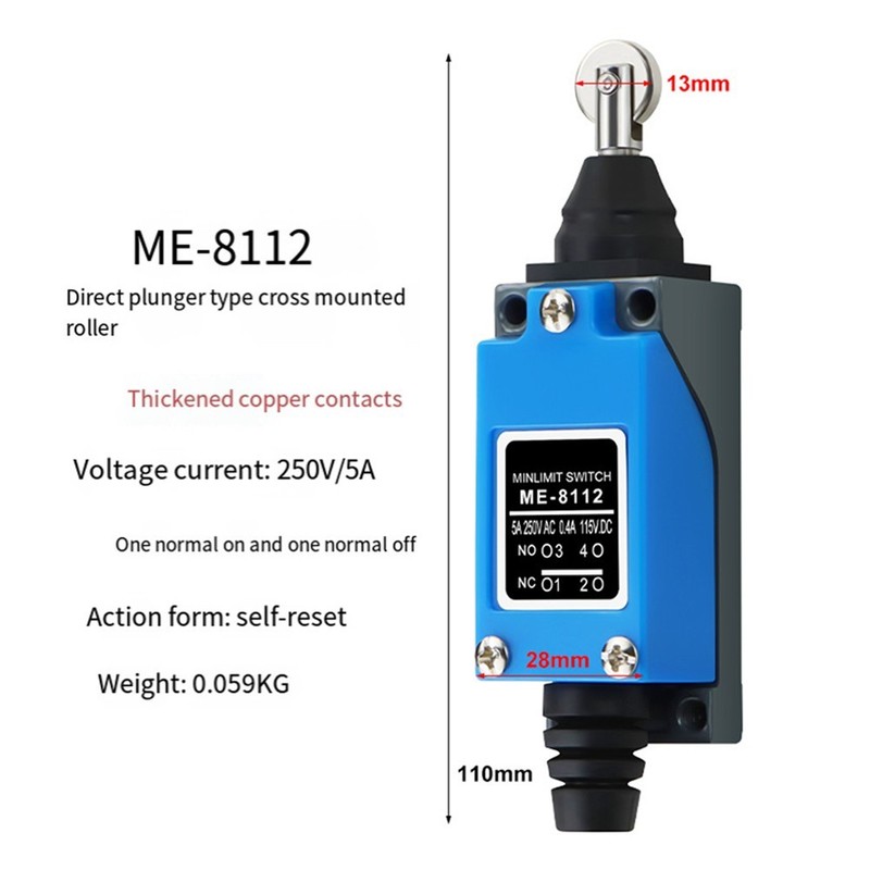 Quality ME8112 Limit Sensor Switch with Metal and Plastic Construction gallery