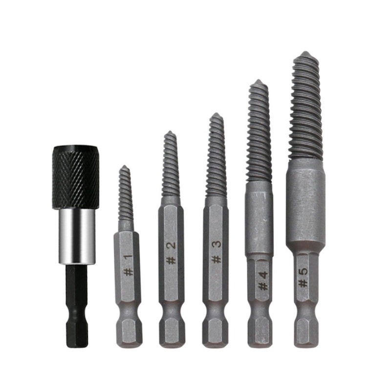 Stud Screw Extractor Remover For Hex Shank Design Fit 5-7mm (#1), 6-8mm (#2) gallery