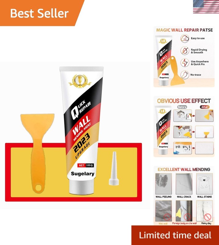 Complete Wall Repair Solution: 100ml Waterproof Spackle & Essential Tools
