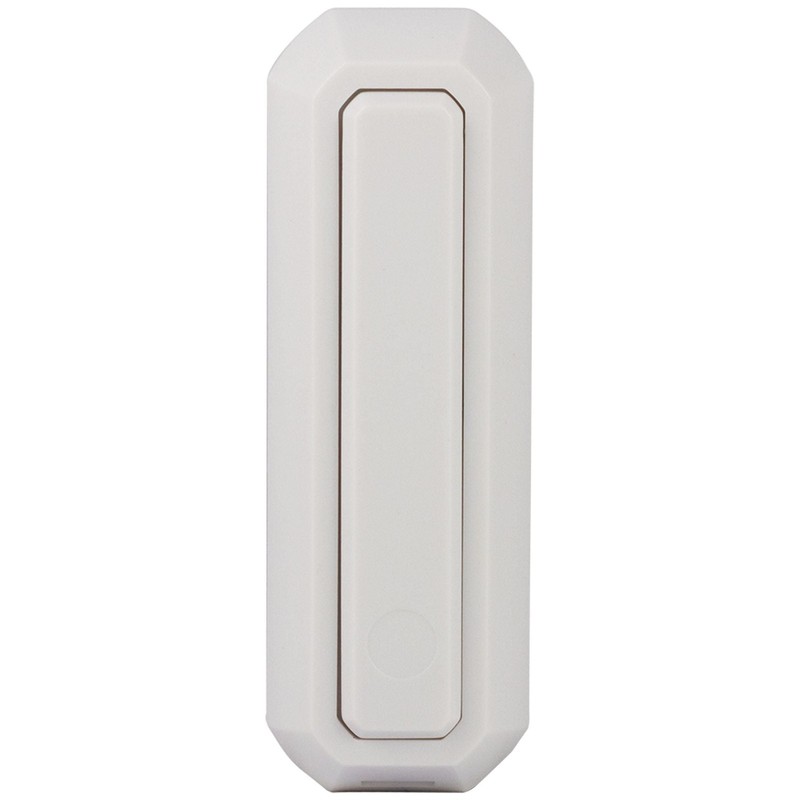Direct-Wire Push Button Doorbell, White, 2in, DES4111R/27