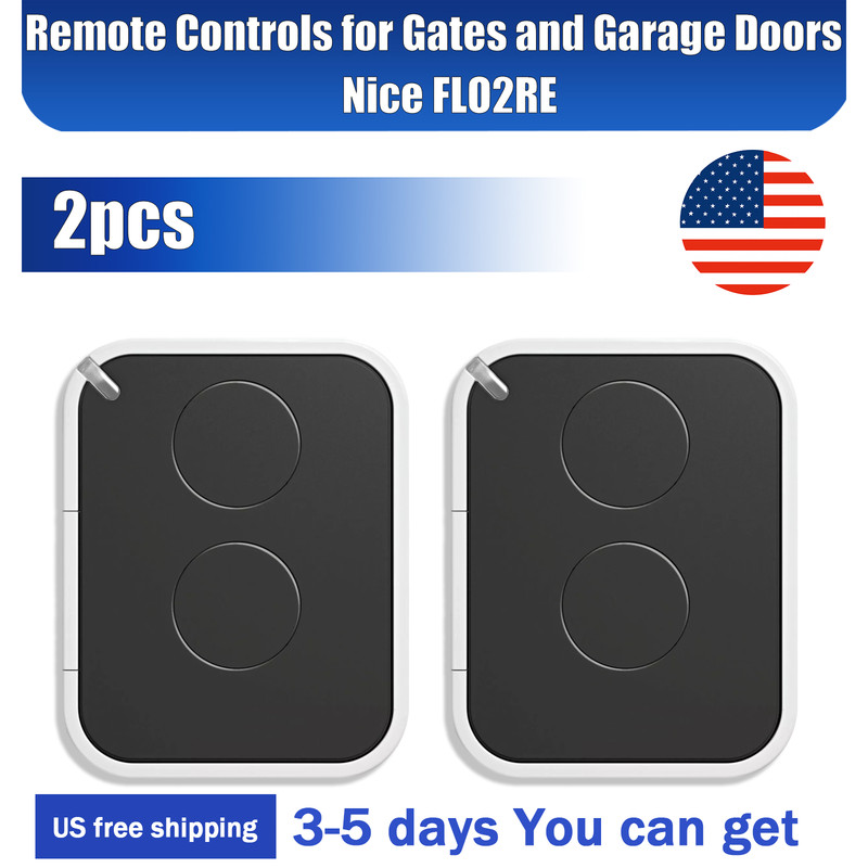 2pcs Replacement Remote Control For Nice Era/One/ON1E/FloR ON2E ON4E INTI1 INTI4