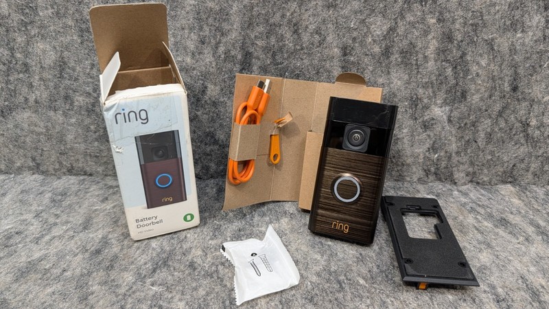 Ring Battery Doorbell With Camera HD Video in Venetian Bronze 🔥New/Open Box🔥