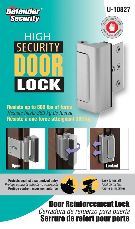 Door Reinforcement Lock – Add Extra, High Security to your Home and Prevent Unau gallery