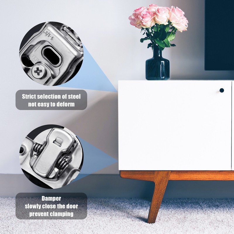 1-200PCS Overlay Soft Close Cabinet Hinges for Kitchen Cabinets Doors Face Frame gallery