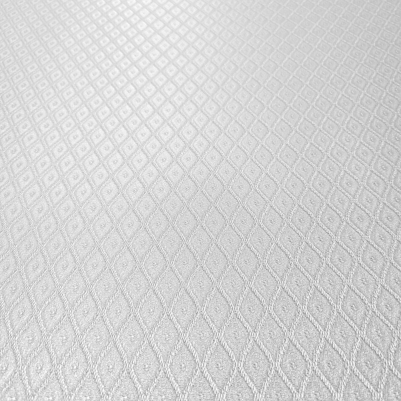 Embossed Off grayish white small diamonds textured lines Victorian Wallpaper 3D gallery