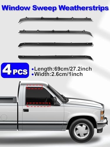 8PCS Weatherstrip Kit for Front Door Window Molding Seal Trim - C1500 C2500 K150 gallery