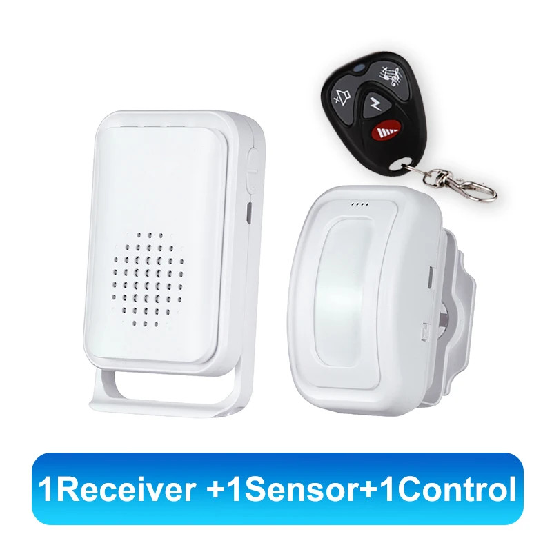 Split Induction Wireless Doorbell With PIR Motion Sensor 36 Chime Ringtone