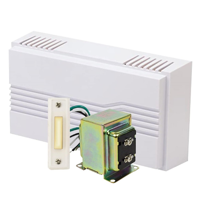 Newhouse Hardware Hardwired Chime Kit with 16-Volt/30VA (Pack of 1), White