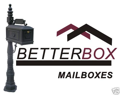 Better Box Mailboxes - WHITE - Decorative Cast Aluminum MailBox with Paper Box gallery
