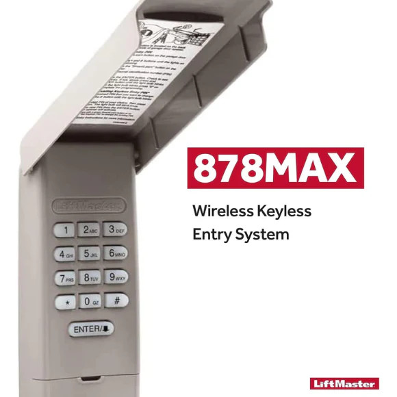 LiftMaster 878MAX Wireless Keypad – Keyless Garage Door Entry System Compatible gallery