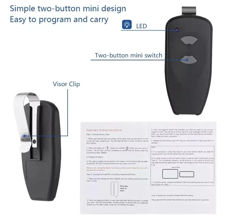 1PC Garage Door Remote For Marantec control M4700 Q7500 M4700e 315MHz gallery