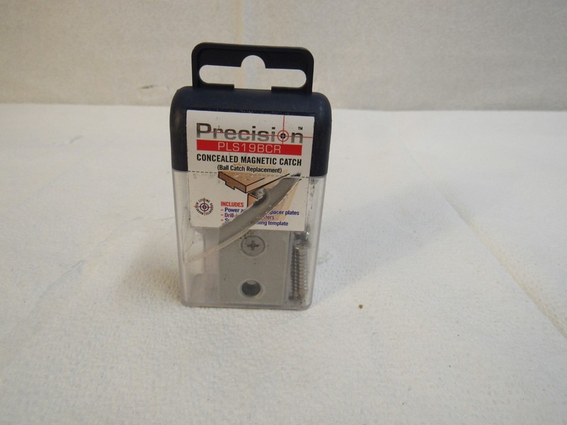 Precision Lock PLS19BCR Concealed Magnetic Catch, Stainless Steel Package of 1