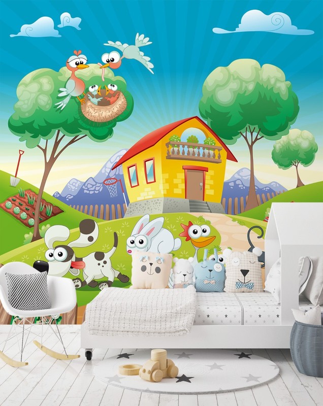 3D Animal Dog Rabbit G5515 Wallpaper Wall Murals Removable Self-adhesive Erin
