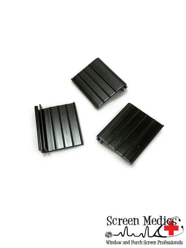 12 Pack - Black Pull Tabs for Window Screens - Hard PVC gallery