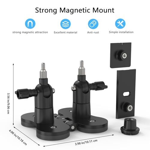 HOLACA Magnetic Dual Camera Pole Mount with Two 1/4" Threaded Points for Ring, gallery
