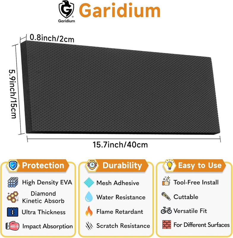Garage Wall Protector - Heavy Duty Self-Adhesive Foam Bumpers for Car Door Dings gallery