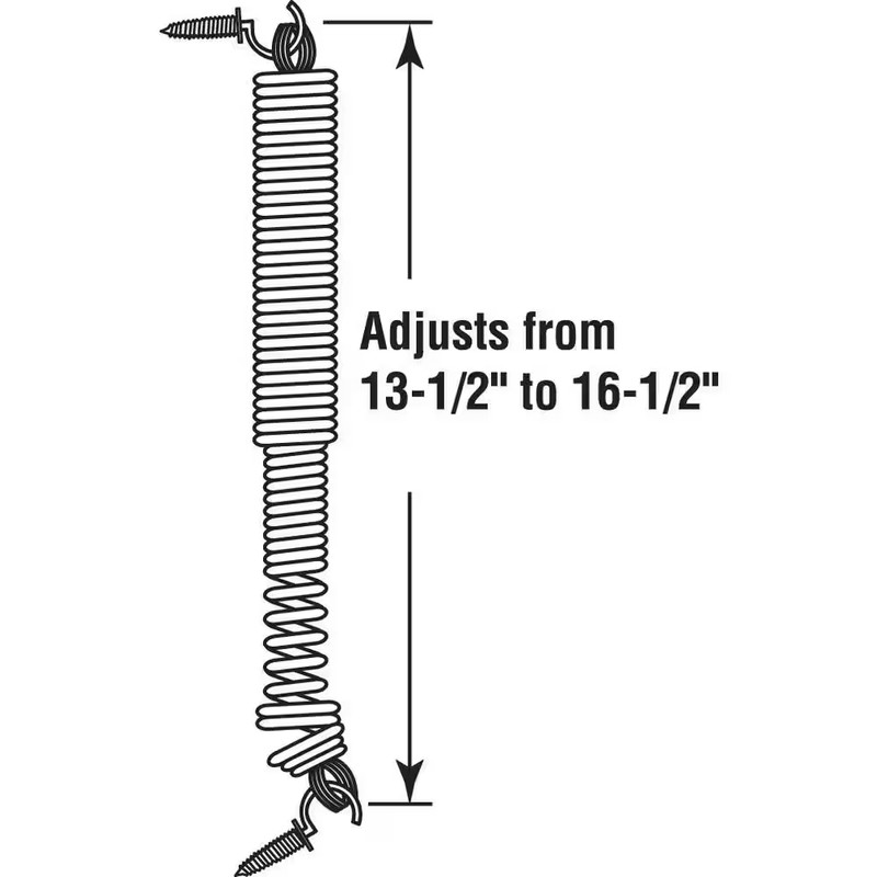 Storm or Screen Adjustable Door Spring, Adjusts 13-1/2 In. to 16-1/2 In. NEW gallery