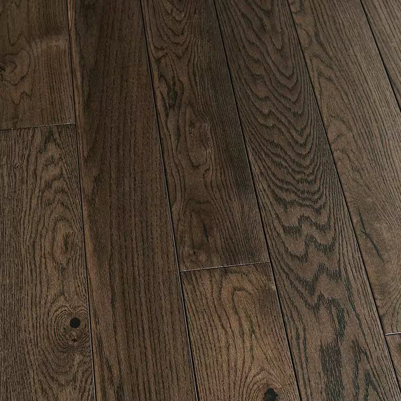 Boca Raton French Oak 3/4 In. T X 5 In. W Wire Brushed Solid Hardwood Flooring (