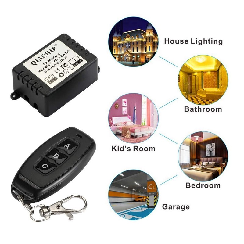DC 12V RF Wireless Relay Remote Control 1 Channel 50m Range gallery