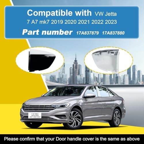 Car Exterior Door Handle Cap Compatible with VW Jetta 7 A7 mk7 2019 2020 2021 gallery