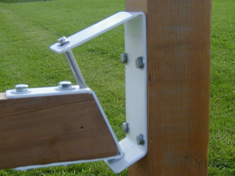 Swing Pivoting, moveable, gravity self centering mailbox hinge, pivots both ways gallery