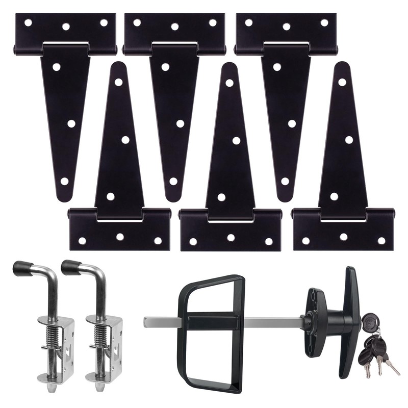 GEDSIOLD Double Door Shed Hardware Kit Includes Window and Door/Window Hinge …