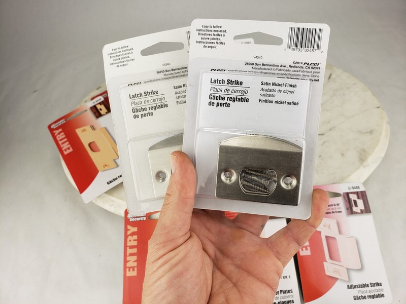 10x Defender Security Entry Latch Strike E-2457 U-9486 U-9524 E-2232 U-9535 9428 gallery