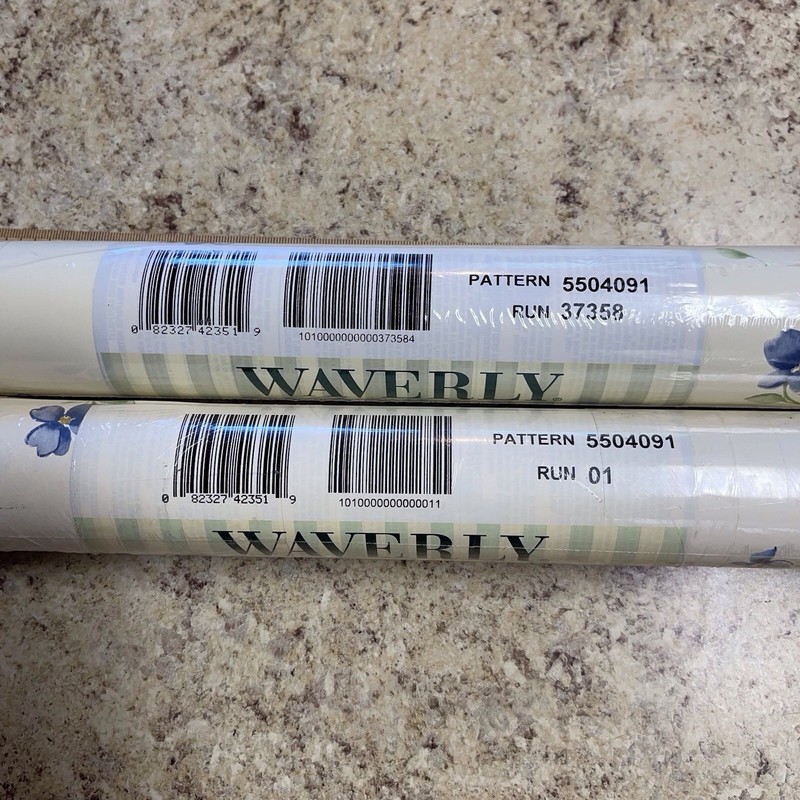 Waverly Double Roll Wallpaper Blue Floral 20.5 In X 11 Yards (56.37 Sq. Ft.) gallery