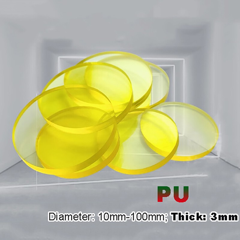 3mm Thick Round Polyurethane PU Disc Discs Damping Pads Sheet | Φ 10mm-100mm