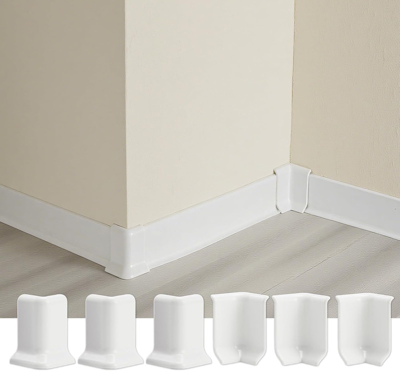 Baseboard Corner Protector, Self Adhesive 2.1Inch(Width)3 inside + 3 outside Cor gallery