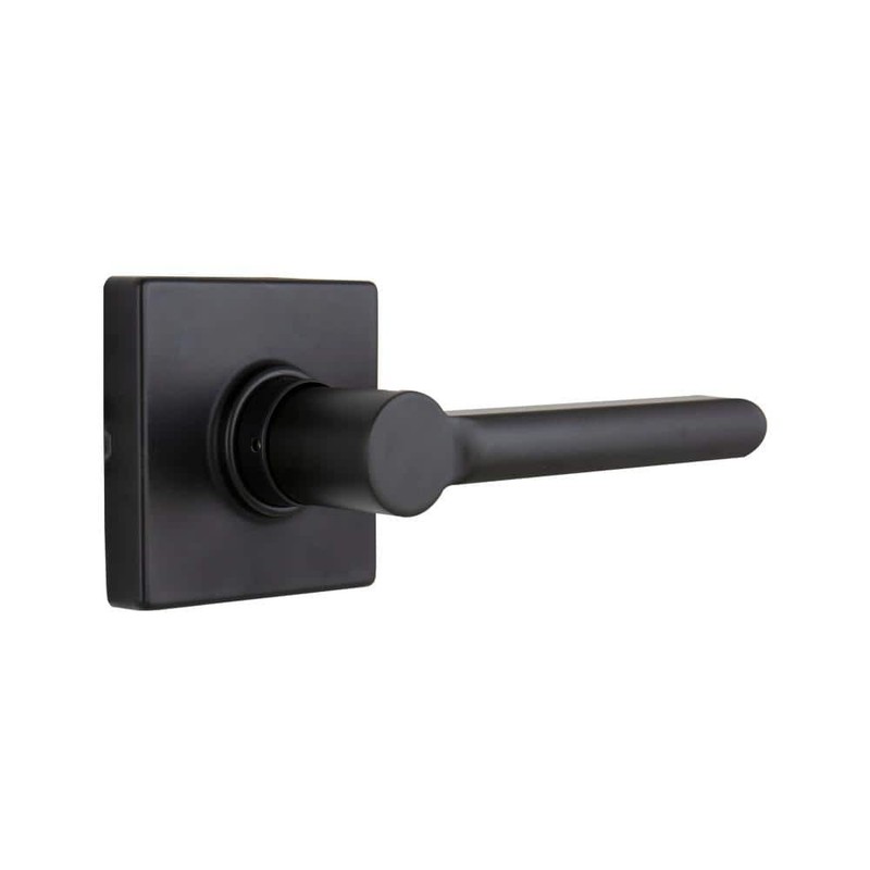 Defiant Tonebridge Matte Black Hall/Closet Door Lever with Square Rose