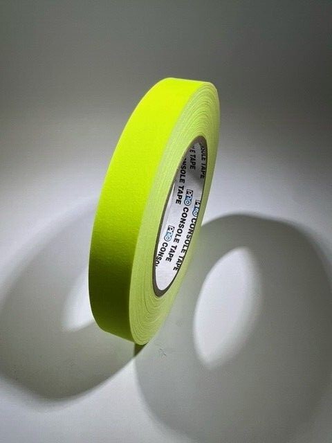 Pro Tapes Artist/Board/Console Paper Tape 3/4″ x 60 yds. Fluorescent Yellow
