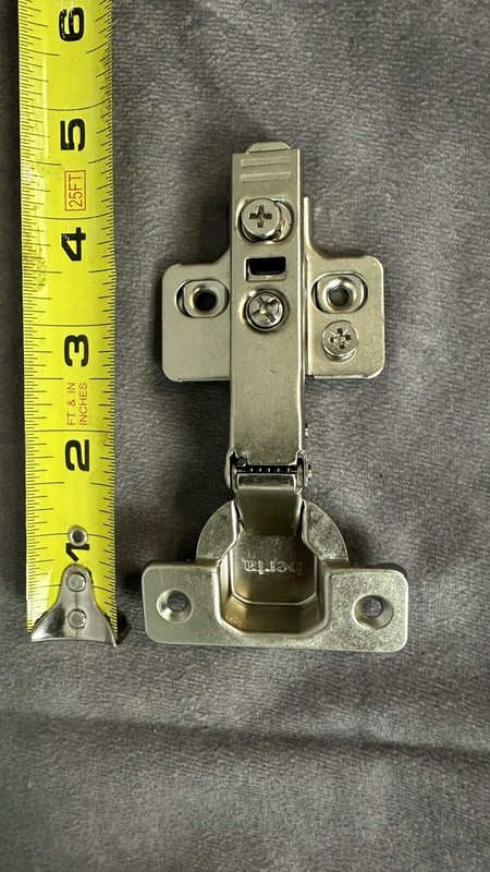 Berta, Set Of 4 - 110° Full Overlay Soft Closing 3D Frameless Cabinet Door Hinge gallery